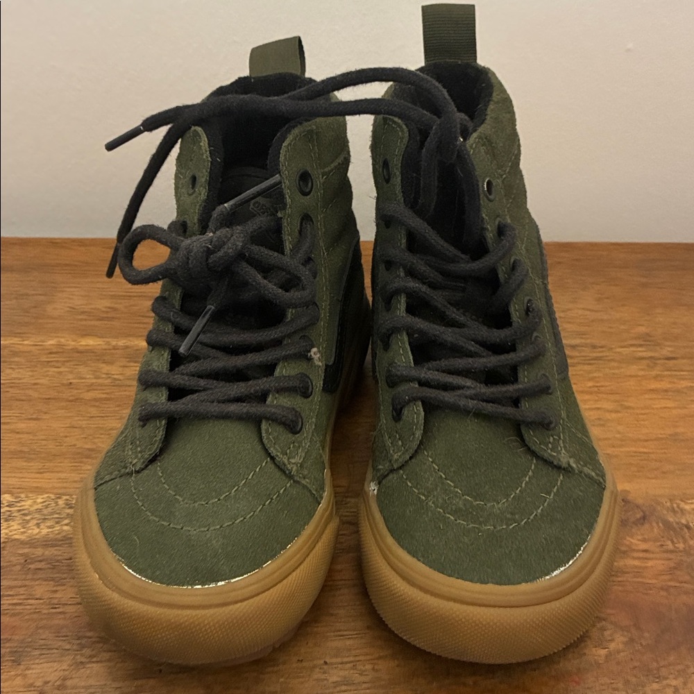 Vans Kids Sneakers in Olive Green and Brown